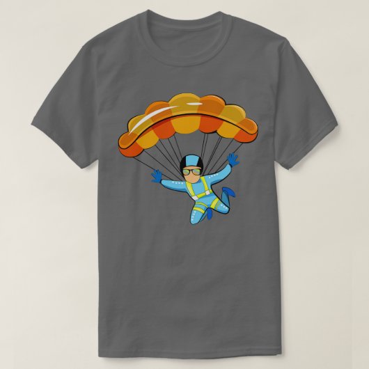 Paragliding Illustratie T-shirt (Design voorkant)