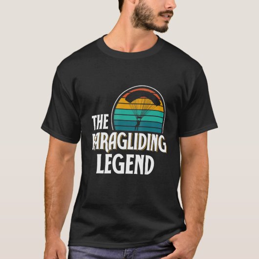 Paragliding Legend Paraglider Glider Pilot Paragli T-shirt (Voorkant)