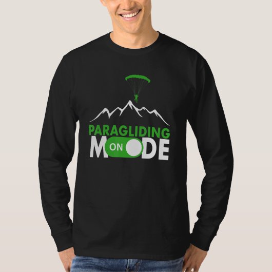 Paragliding Mode On Paragliding fly parachute para T-shirt (Voorkant)
