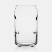 Paragliding Motief volledig aanpasbare tekst op Blikvorm Glas (Links)