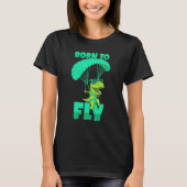 Paragliding Rex Flying Gliding T-shirt (Voorkant)