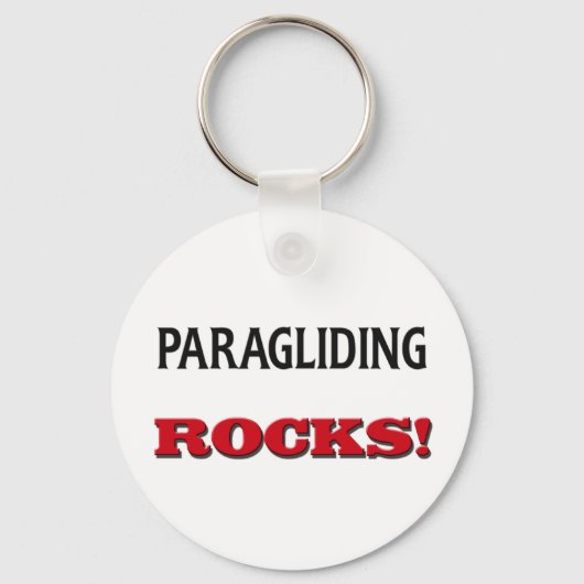 Paragliding Rocks Sleutelhanger (Voorkant)