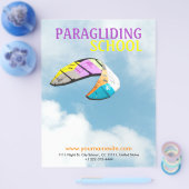 PARAGLIDING SCHOOL - sjabloon flyer (Enkel)