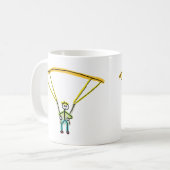 Paragliding Stickman Koffiemok (Voorkant links)