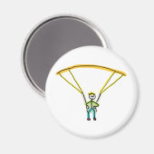 Paragliding Stickman Magneet (Voorkant / Achterkant)