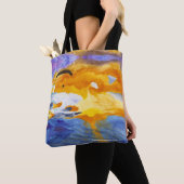 Paragliding Sunset Pacifica, CA Tote Bag (Dichtbij)