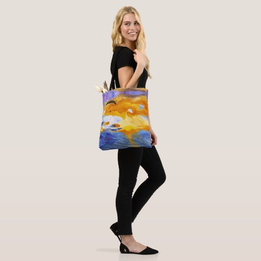 Paragliding Sunset Pacifica, CA Tote Bag (Op model)