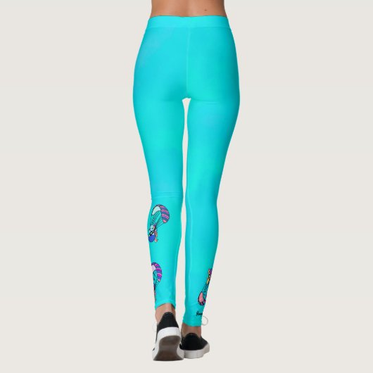 Paragliding unicorn leggings (Achterkant)