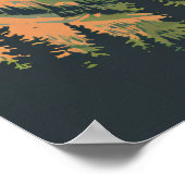 Paragliding Vliegen in het Bergen Poster (Hoek)