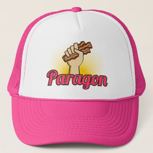 Paragon. (in roze) trucker pet (Voorkant)