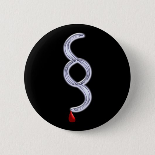 paragraaf Gesetz Blut Blutstropfen Ronde Button 5,7 Cm (Voorkant)