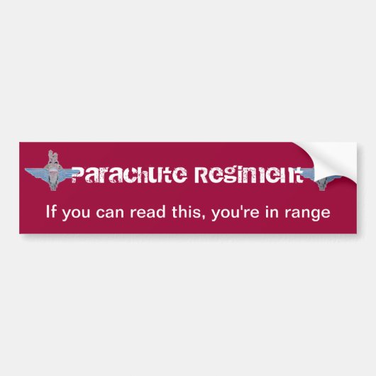 Paragraaf-waaier Bumpersticker (Voorkant)