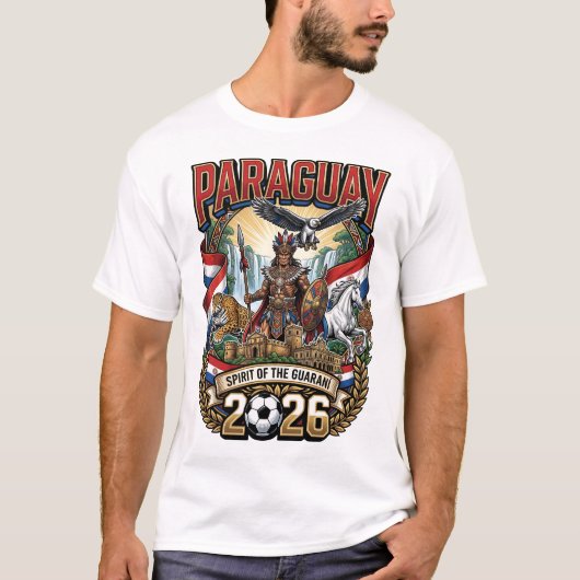 Paraguay 2026 Fan T-Shirt (Voorkant)
