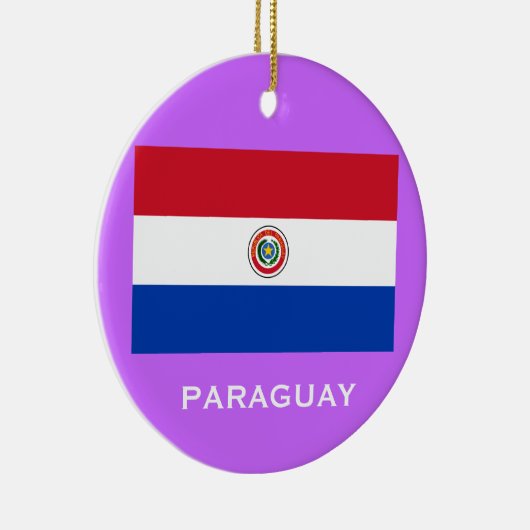 PARAGUAY* Aangepaste kerstversiering Keramisch Ornament (Rechts)