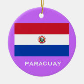 PARAGUAY* Aangepaste kerstversiering Keramisch Ornament (Voorkant)