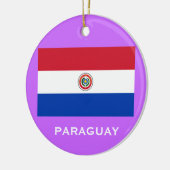 PARAGUAY* Aangepaste kerstversiering Keramisch Ornament (Links)