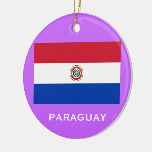 PARAGUAY* Aangepaste kerstversiering Keramisch Ornament (Links)