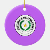 PARAGUAY* Aangepaste kerstversiering Keramisch Ornament (Achterkant)