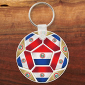 Paraguay ball 2010 2014 voetbal geschenken sleutelhanger (Voorkant)