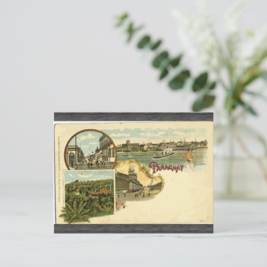 Paraguay, briefkaart (Staand voorkant)