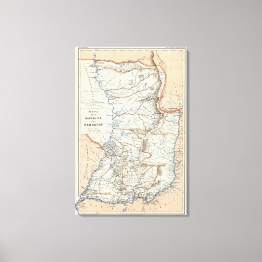 Paraguay Canvas Afdruk (Voorkant)