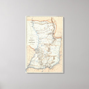 Paraguay Canvas Afdruk