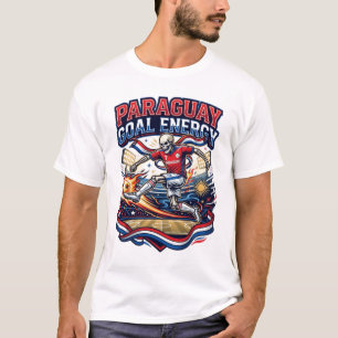 Paraguay Doel Energie Skelet Aanvaller Naties Vet T-shirt