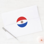 Paraguay Fisheye Vlag Sticker (Envelop)