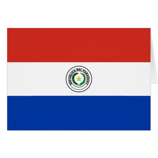 Paraguay Flag (Voorkant Horizontaal)