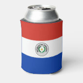 Paraguay Flag Blikjeskoeler (Blikje Achterkant)