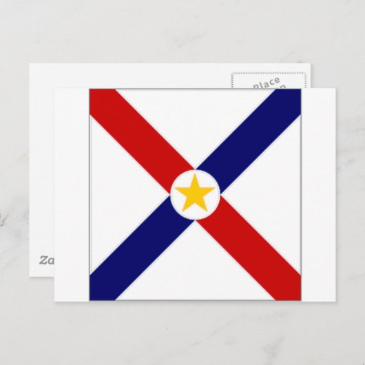 Paraguay Flag Briefkaart (Voorkant / Achterkant)