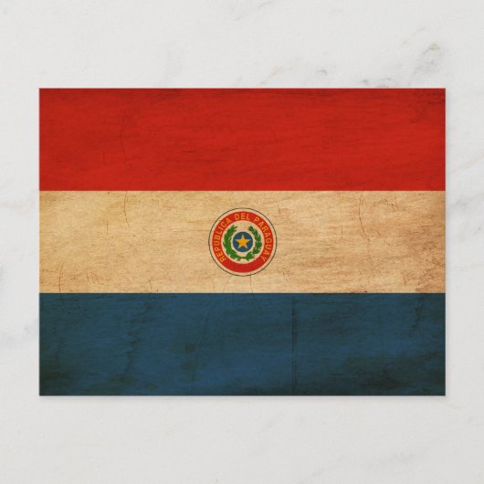 Paraguay Flag Briefkaart (Voorkant)
