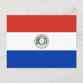 Paraguay Flag Briefkaart (Voorkant)
