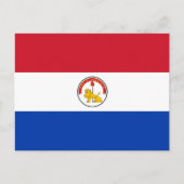 Paraguay Flag Briefkaart (Voorkant)