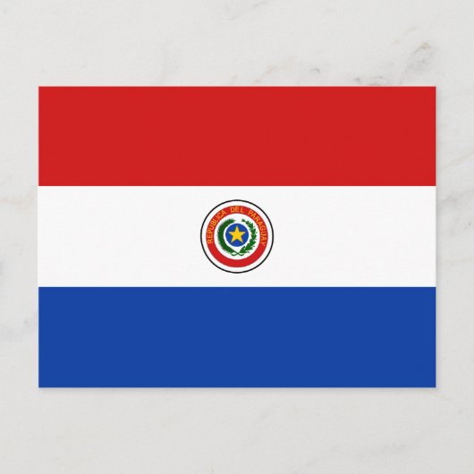 Paraguay Flag Briefkaart (Voorkant)