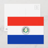 Paraguay Flag Briefkaart (Voorkant / Achterkant)