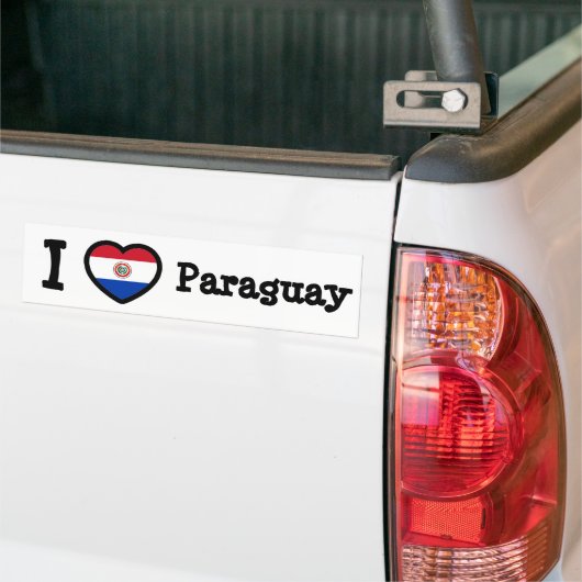 Paraguay Flag Bumpersticker (Op Truck)