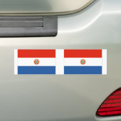 Paraguay Flag Bumpersticker (Op auto)