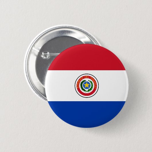Paraguay Flag Button (Voorkant /achterkant)