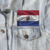 Paraguay Flag Button (Insitu)