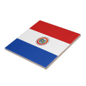 Paraguay Flag Ceramic Tile Tegeltje (Zijkant)