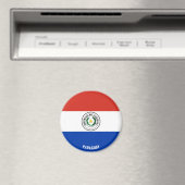 Paraguay Flag Charming Patriotic Magneet (Insitu (Vaatwasser))