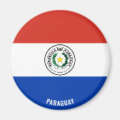 Paraguay Flag Charming Patriotic Magneet (Voorkant)