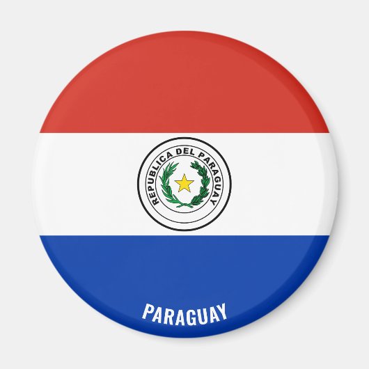 Paraguay Flag Charming Patriotic Magneet (Voorkant)