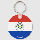 Paraguay Flag Charming Patriotic Sleutelhanger (Voorkant)