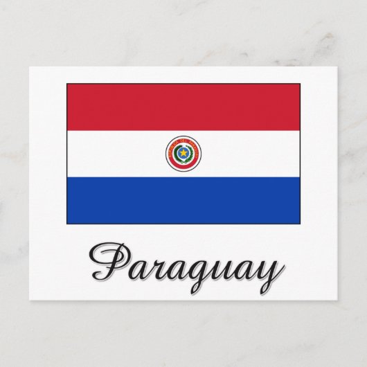 Paraguay Flag Design Briefkaart (Voorkant)
