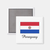 Paraguay Flag Design Magneet (Voorkant / Achterkant)