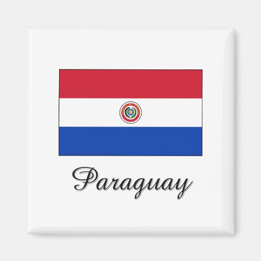 Paraguay Flag Design Magneet (Voorkant)