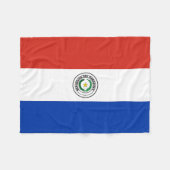 Paraguay Flag Fleece Deken (Voorkant (Horizontaal))