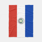 Paraguay Flag Fleece Deken (Voorkant)